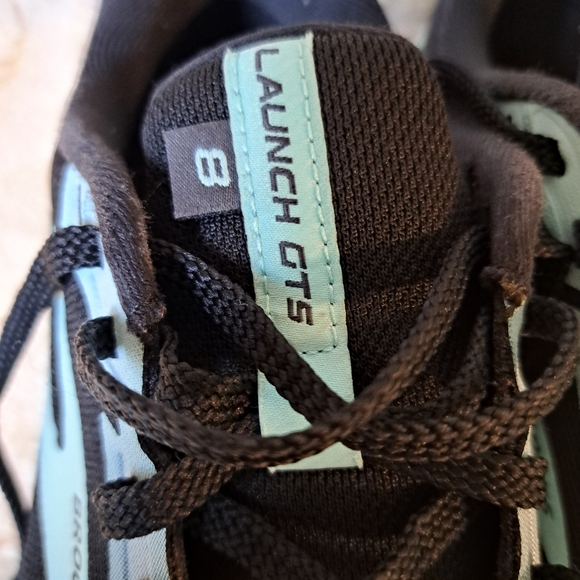 Brooks Launch GTS 8 Black Blue Running Shoes Sneaker Women’s Size 8.5 - Picture 12 of 16